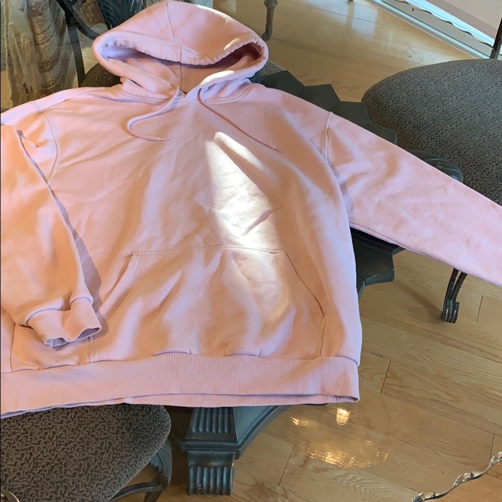 Cool light pink hoodie